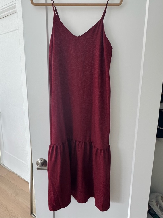 The Nines by HATCH Dresses & Skirts - The Nines by HATCH Burgundy Slip Midi Dress
